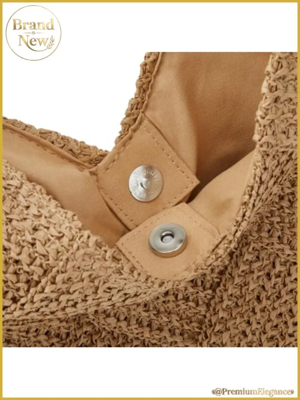 Woven Straw Hobo Bag Women Beach Tote Shoulder Purse Large Capacity Travel